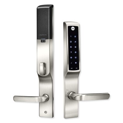 Yale Wi-Fi & Bluetooth Assure Lock for Andersen Patio Doors, Satin Nickel